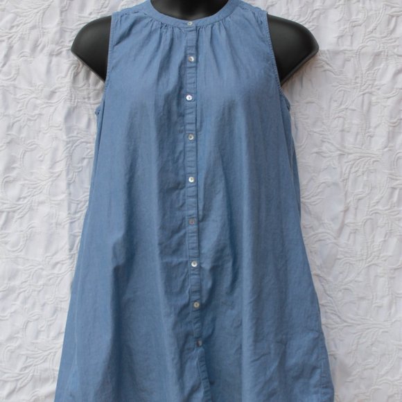 beachlunchlounge Dresses & Skirts - Dress Beach Lunch Lounge Chambray A line L XL